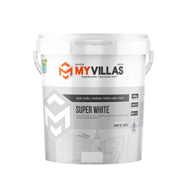 Bao bì My Villas Super White — Sơn siêu trắng trần