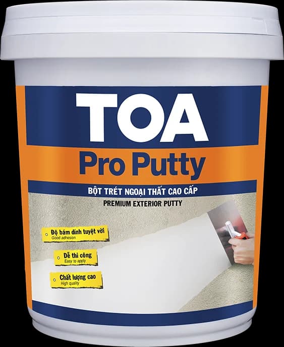 Bao bì Bột trét ngoại thất cao cấp TOA Pro Putty