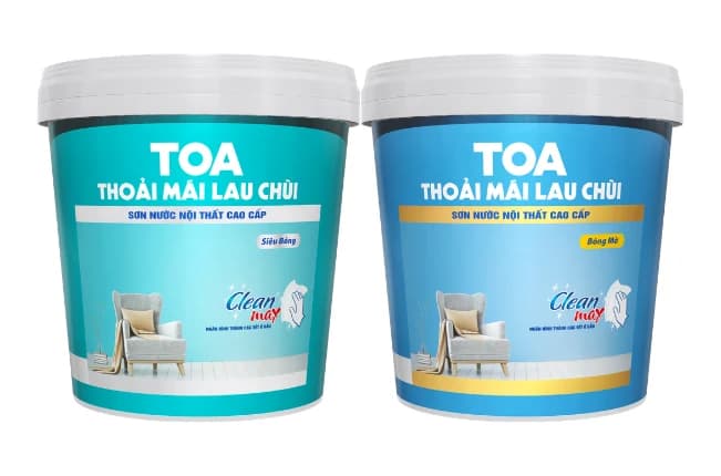Bao bì Sơn nước nội thất cao cấp TOA Thoải Mái Lau Chùi