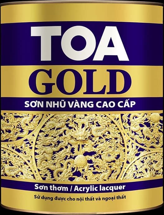 Bao bì Sơn thơm nhũ vàng cao cấp TOA Gold Lacquer