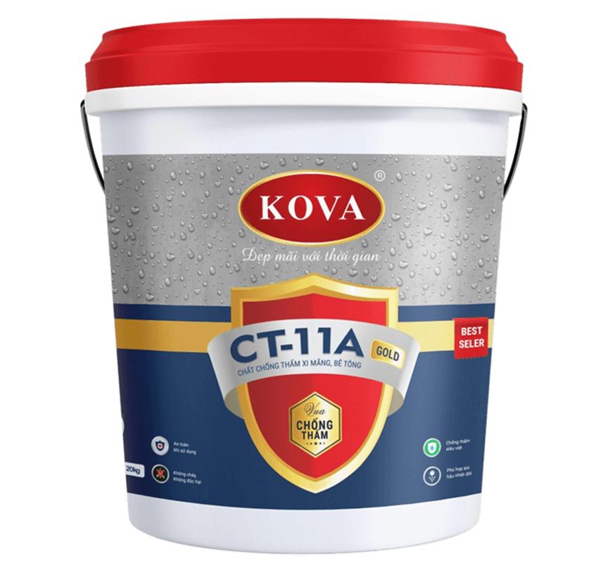 Bao bì KOVA CT-11A GOLD · Chất chống thấm xi măng, bê tông