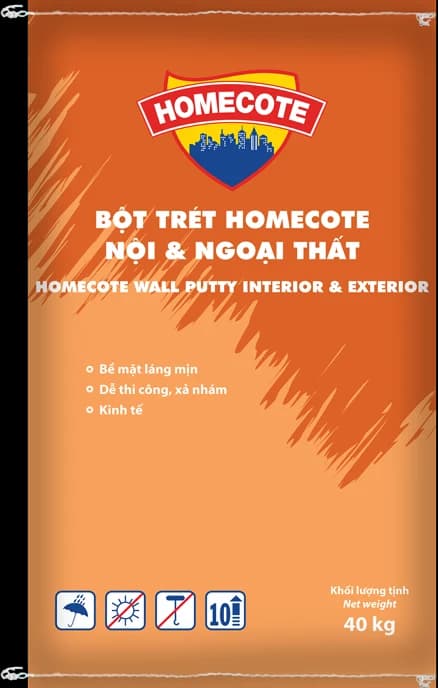 Bao bì Bột trét Homecote Nội & Ngoại Thất