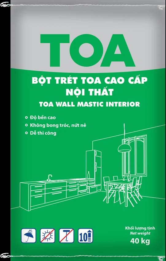 Bao bì Bột trét TOA Cao cấp Nội thất