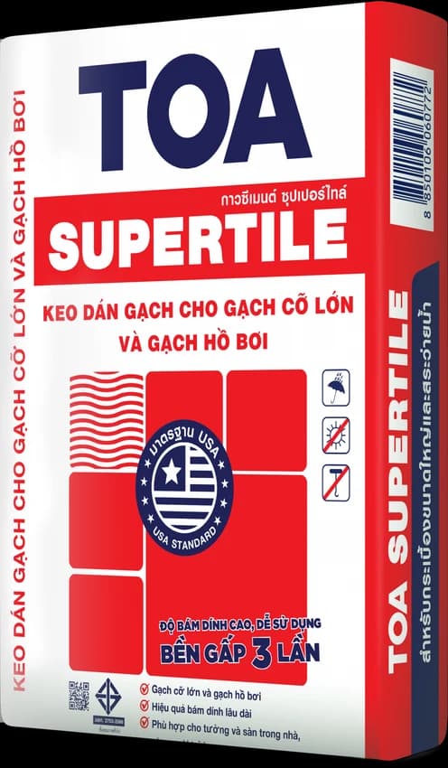 Bao bì Keo dán gạch TOA Supertile