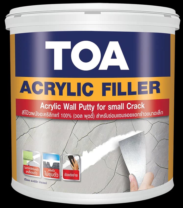Bao bì Keo trám vết nứt gốc acrylic TOA Acrylic Filler