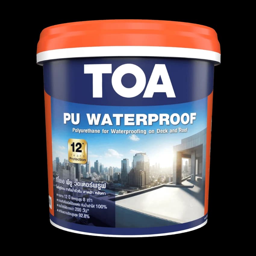 Bao bì Sơn chống thấm gốc Polyurethane TOA PU Waterproof theo website TOA Việt Nam