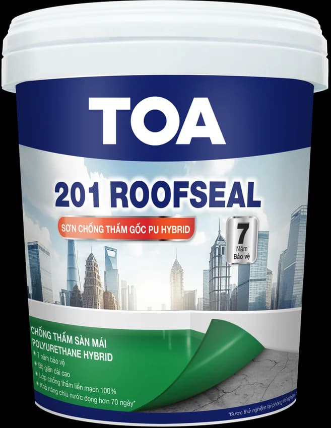Bao bì Sơn chống thấm sàn mái TOA 201 Roofseal PU Hybrid (VN)