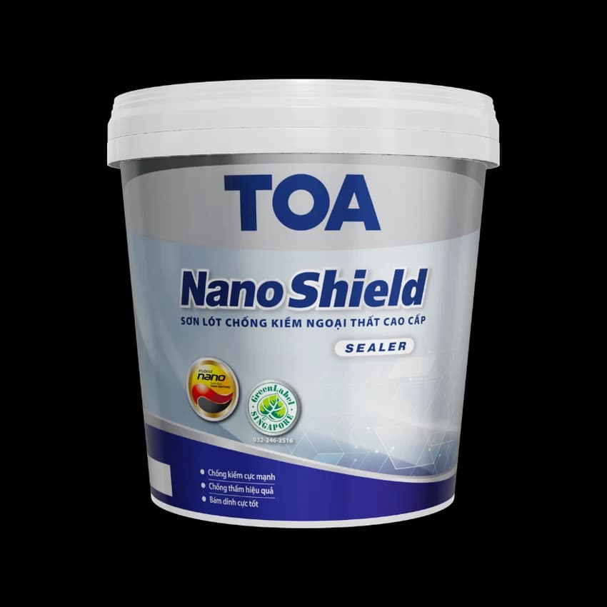 Bao bì Sơn lót chống kiềm ngoại thất cao cấp TOA NanoShield Sealer